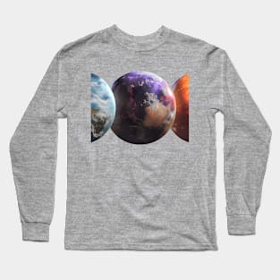 Space Planets Universe Long Sleeve T-Shirt